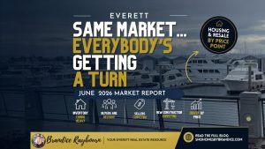 Everett Housing Market Report June 2026 thumbnail highlighting broad buyer activity across multiple price ranges and housing types throughout the Everett real estate market.