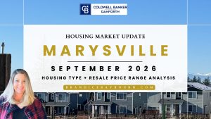 Brandice Raybourn reviewing Marysville housing market data for the September 2026 market report